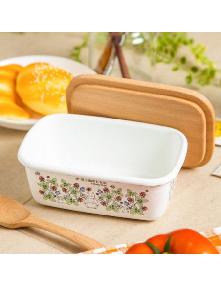 My Neighbor Totoro butter dish with wooden lid Soot Sprites 500 ml