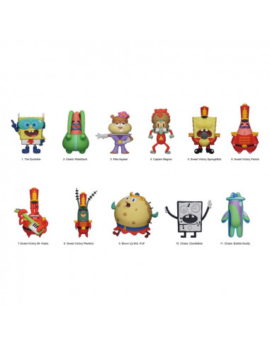 SpongeBob Squarepants 3D PVC Bag Clips Series 6 Display (24)