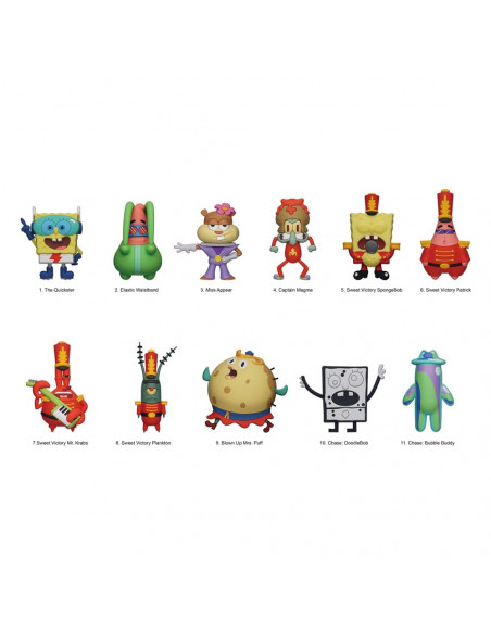 SpongeBob Squarepants 3D PVC Bag Clips Series 6 Display (24)