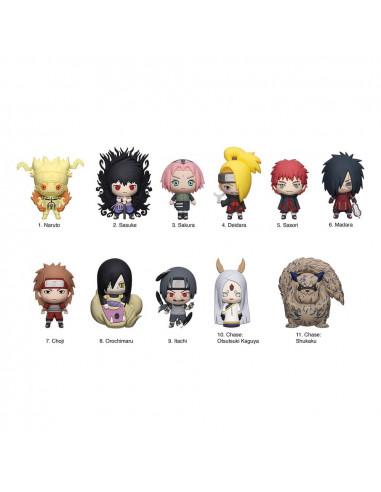 Naruto 3D PVC Bag Clips Series 6 Display (24)