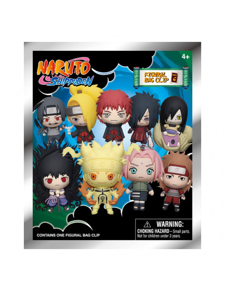 Naruto 3D PVC Bag Clips Series 6 Display (24)