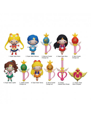 Sailor Moon 3D PVC Bag Clips Series 7 Display (24)