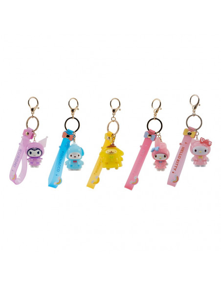 Sanrio Raincoat Series Keychain with Hand Strap Hello Kitty and Friends Display (12)
