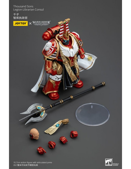 Warhammer The Horus Heresy Action Figure 1/18 Thousand Sons Legion Librarian Consut 16 cm