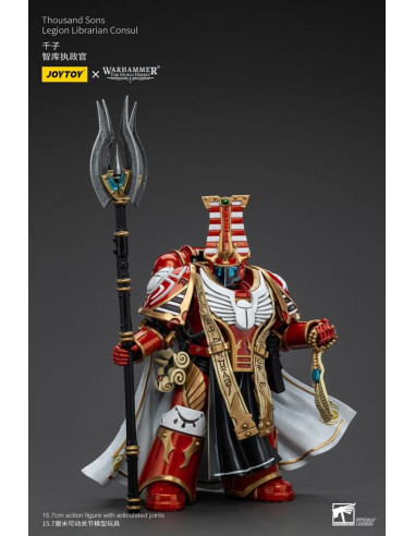 Warhammer The Horus Heresy Action Figure 1/18 Thousand Sons Legion Librarian Consut 16 cm
