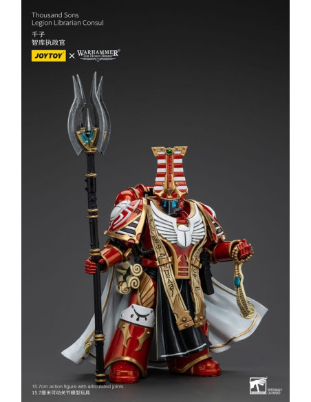 Warhammer The Horus Heresy Action Figure 1/18 Thousand Sons Legion Librarian Consut 16 cm