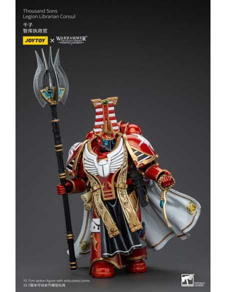 Warhammer The Horus Heresy Action Figure 1/18 Thousand Sons Legion Librarian Consut 16 cm