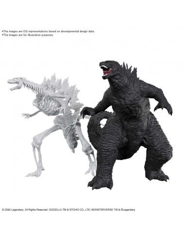 Godzilla X Kong The New Empire Monsterarts Figure MODEL KIT Montare Bandai Namco
