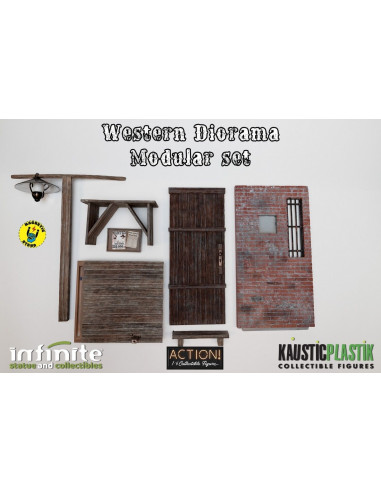 SHERIFF RESIN DIORAMA 1/6 Spaghetti Western location Infinite Statue 1:6 Figure