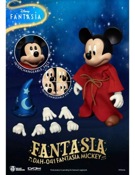 Disney FANTASIA MICKEY MOUSE Topolino Sorcerer Apprentice Action Figure DAH-041