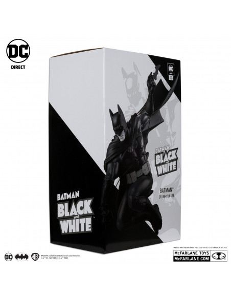 DC Direct Batman Black & White by Inhyuk Lee Resin Statue McFarlane Limited RARE