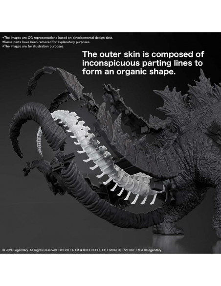 Godzilla X Kong The New Empire Monsterarts Figure MODEL KIT Montare Bandai Namco