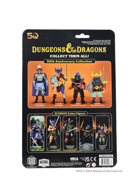 Dungeons and Dragons Scale Action Figure 50th Anniversary Zarak on Blister Card 18 cm
