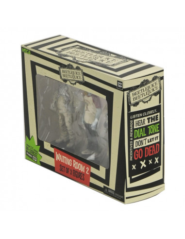 Beetlejuice Beetlejuice Figure 3-Pack Waiting Room 2 10 cm