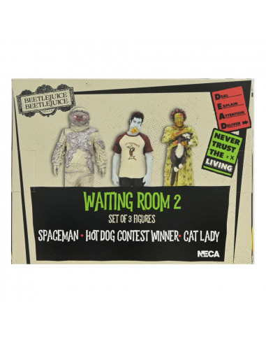 Beetlejuice Beetlejuice Figure 3-Pack Waiting Room 2 10 cm