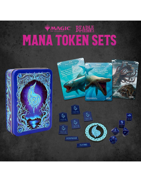 Magic the Gathering Dice and Token Pack Blue Mana