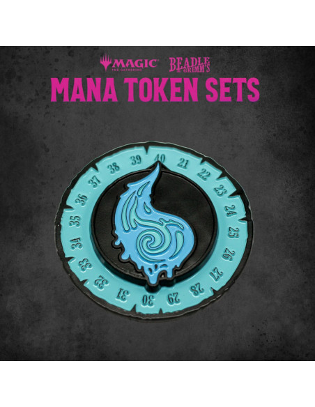 Magic the Gathering Dice and Token Pack Blue Mana