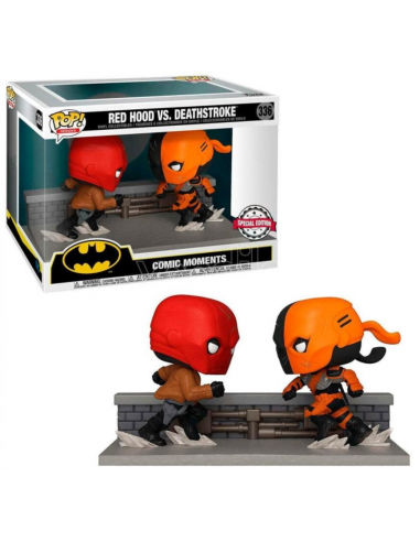 Funko Pop Dc Batman Comic Moments Heroes 336 Red Hood Vs Deathstroke Special Ed.