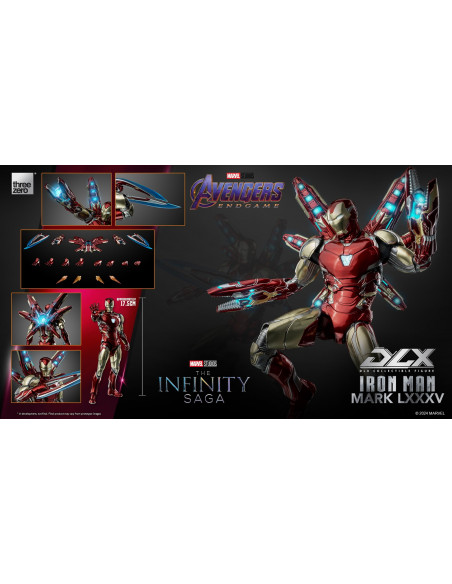 MARVEL Infinity Saga Iron Man Mark 85 1/12 DLX Action Figure ThreeZero Sideshow