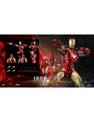 MARVEL Infinity Saga Iron Man Mark VI DLX Action Figure 1/12 ThreeZero Sideshow