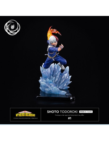 My Hero Academia Shoto Todoroki Tsume Ikigai Statue in Brown Box Available Now