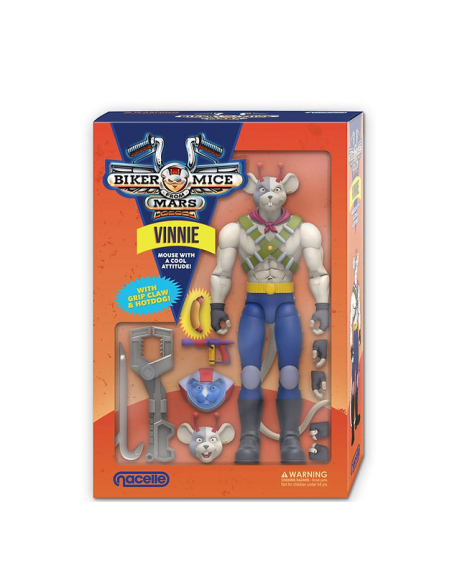 Biker Mice From Mars Complete Set 3 Action Figures MODO VINNIE THROTTLE Nacelle