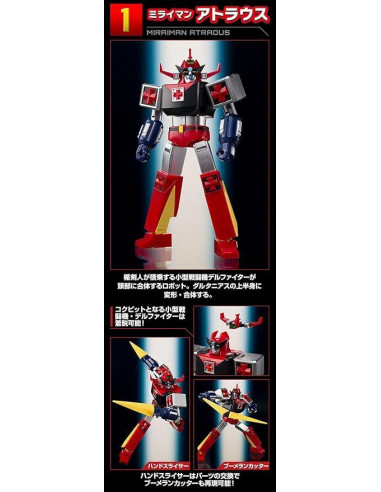 Mirai Robo DALTANIOUS Cross Set SMP Shokugan Model kit Bandai Brown Box