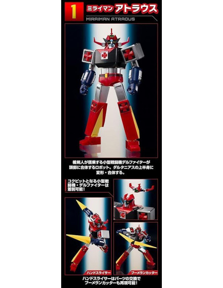 Mirai Robo DALTANIOUS Cross Set SMP Shokugan Model kit Bandai Brown Box