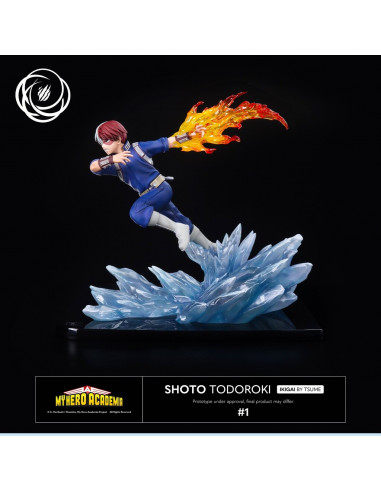 My Hero Academia Shoto Todoroki Tsume Ikigai Statue in Brown Box Available Now