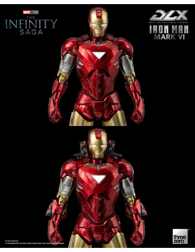 MARVEL Infinity Saga Iron Man Mark VI DLX Action Figure 1/12 ThreeZero Sideshow