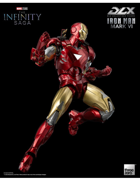 MARVEL Infinity Saga Iron Man Mark VI DLX Action Figure 1/12 ThreeZero Sideshow