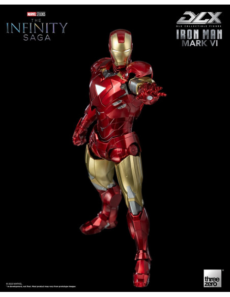 MARVEL Infinity Saga Iron Man Mark VI DLX Action Figure 1/12 ThreeZero Sideshow