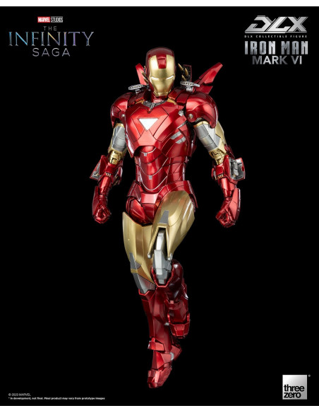 MARVEL Infinity Saga Iron Man Mark VI DLX Action Figure 1/12 ThreeZero Sideshow