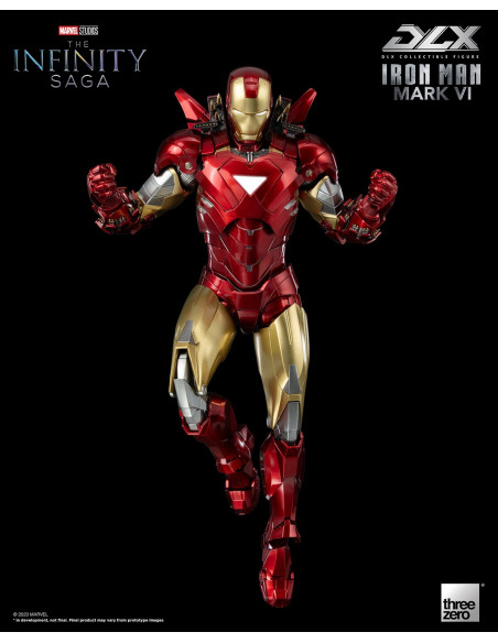 MARVEL Infinity Saga Iron Man Mark VI DLX Action Figure 1/12 ThreeZero Sideshow