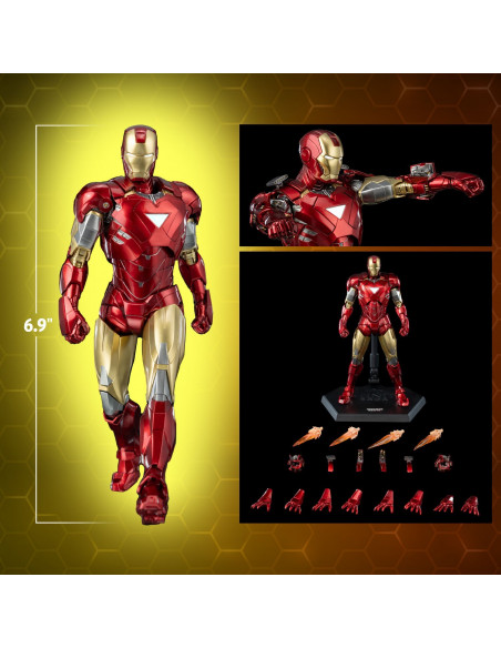 MARVEL Infinity Saga Iron Man Mark VI DLX Action Figure 1/12 ThreeZero Sideshow