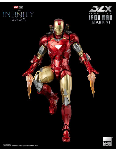 MARVEL Infinity Saga Iron Man Mark VI DLX Action Figure 1/12 ThreeZero Sideshow