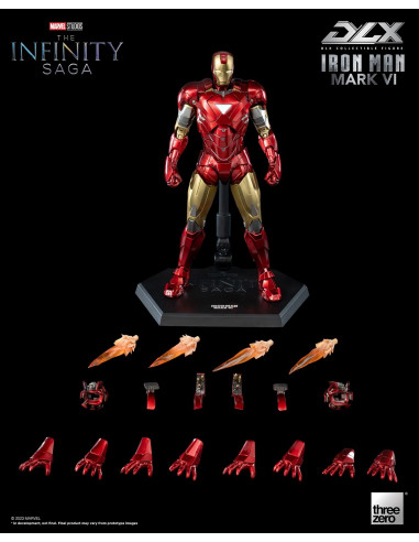 MARVEL Infinity Saga Iron Man Mark VI DLX Action Figure 1/12 ThreeZero Sideshow