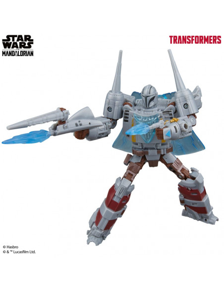 Star Wars x Transformers Action Figure The Mandalorian / N-1 Starfighter 19 cm