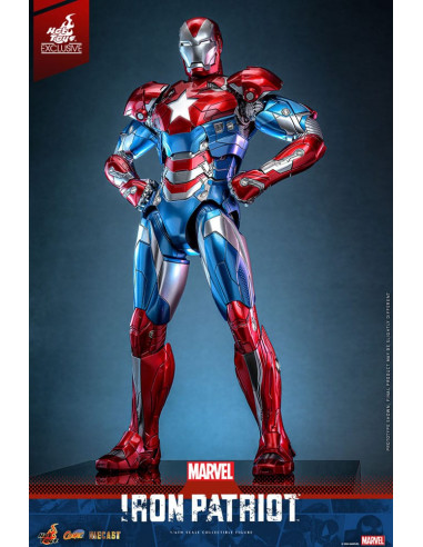 Marvel Comic Diecast Masterpiece Action Figure 1/6 Iron Patriot Hot Toys Exclusive 32 cm