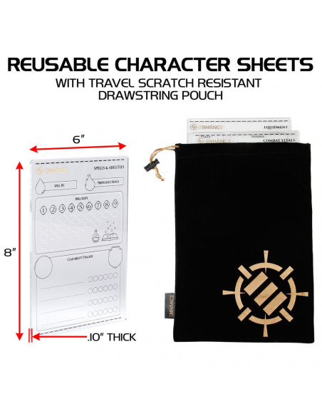 Enhance RPG Series Acrylic Character Sheet Set *English Version*