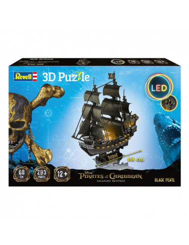Pirates of the Caribbean: Dead Men Tell No Tales 3D Puzzle Black Pearl LED Edition