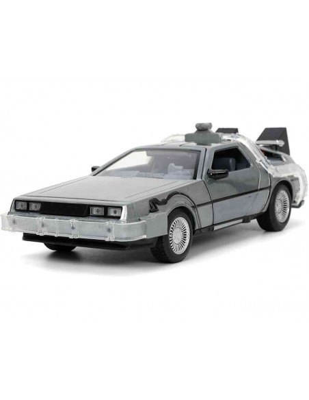 BTTF I DELOREAN DIE CAST 1:24 W LIGHTS