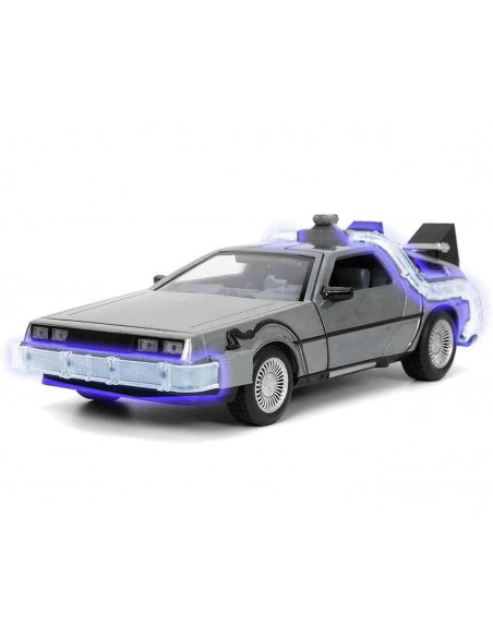 BTTF I DELOREAN DIE CAST 1:24 W LIGHTS