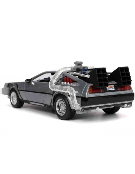BTTF I DELOREAN DIE CAST 1:24 W LIGHTS