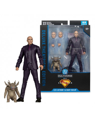 Superman (2025) DC Multiverse Deluxe Action Figure Lex Luthor with Baby Kaiju (Deluxe Theatrical Edition) 18 cm