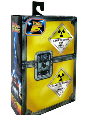 Back To The Future BTTF DOC BROWN Christopher Lloyd Hazmat Suit Ultimate NECA