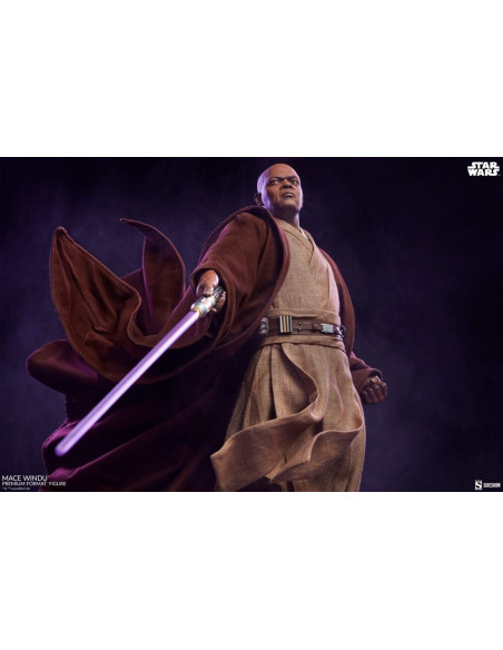STAR WARS EP. III Samuel L. Jackson as MACE WINDU Premium Format Statue Sideshow