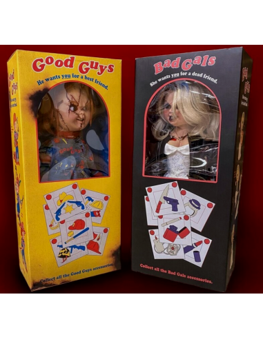 La Bambola Assassina Bride of Chucky & Tiffany Doll 1/1 LIFE SIZE Brown Box NECA