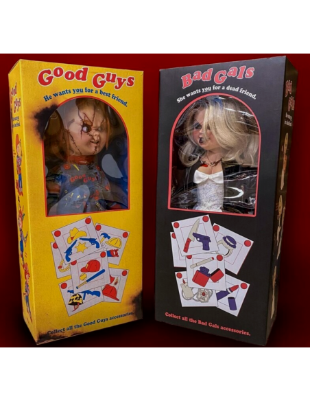 La Bambola Assassina Bride of Chucky & Tiffany Doll 1/1 LIFE SIZE Brown Box NECA