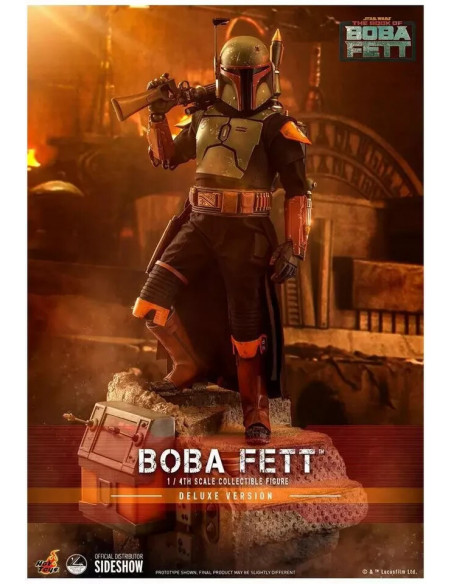 STAR WARS The Mandalorian Boba Fett Deluxe 1/4 Figure Hot Toys Sideshow QS023